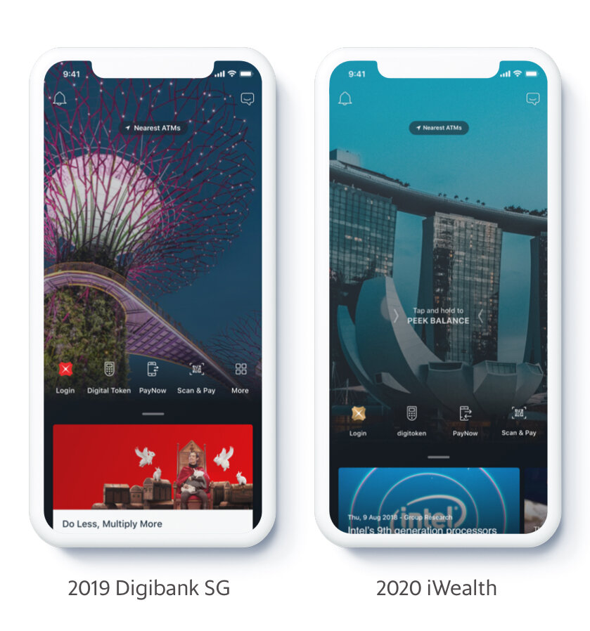 The 2019 digibank SG and 2020 iWealth apps, both designed with the DLS process