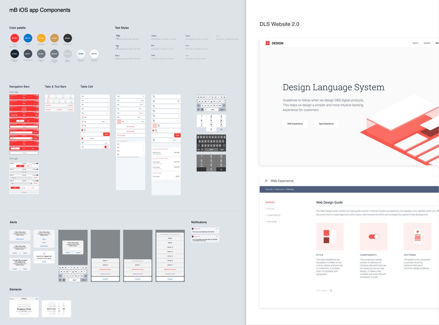DLS 2.0: the mobile banking iOS component library and the Design Language System website